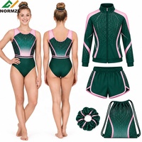 Baju Senam Tanpa Lengan, Celana Pendek Latihan Senam, Jaket Pemanasan Senam, Ikat Rambut, Tas, Pakaian Senam Kompetisi