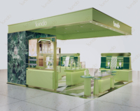 Kiosque d'exposition Sundo pour bijoux, vitrine en verre, mobilier de magasin, îlot de présentation, kiosque de vente au détail de bijoux avec éclairage LED