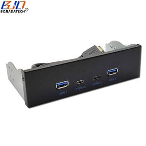 Panel Frontal para Unidad de CD de 5.25 Pulgadas con <span class=keywords><strong>2</strong></span> Puertos USB 3.<span class=keywords><strong>2</strong></span> Tipo A + Conector Dual Tipo C de 10 Gbps para Carcasa de Ordenador, en Existencia - Product Image 6