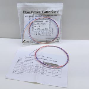 สายไฟเบอร์ออปติก FTTH คุณภาพดี 1x2 มินิ PLC Splitter พร้อมท่อเหล็ก 0.9 มม. ไม่มีคอนเนคเตอร์ Optical Mini PLC - Product Image 3