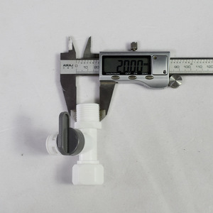 Válvula de bola con conector roscado de 3/8 pulgadas para purificador de agua, accesorio para tubería de PE - Product Image 2