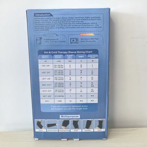 Manchon de compression pour coude et genou, réutilisable, pour les douleurs aux mollets et les blessures, utilisable à chaud ou à froid - Product Image 2