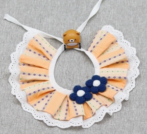 Nhà Máy Trực Tiếp Dễ Thương Mèo Và Con Chó Ren Khăn Phụ Kiện Thanh Lịch Mềm Vải Con Chó Con Nước Bọt Khăn Cổ Áo Bib Cho Mùa Hè - Product Image 3