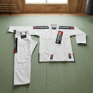 White <b>Men's</b> Adult BJJ Gi 100% Cotton High Quality Jiu Jitsu <b>Kimonos</b> From Pakistan - Product Image 3