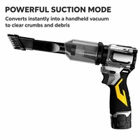 Souffleur de feuilles sans fil 16,8 V, sans balais, 600 W, haute puissance, 130 000 tr/min, souffleur de neige, aspirateur portatif, bricolage, jardin, voiture, pelouse, maison