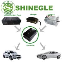 Kits de conversion complets pour voitures électriques SHINEGLE 15KW 108V, moteur électrique AC, contrôleur