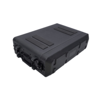 Porte-bagages coulissante en plastique PE personnalisé 19 pouces 260/390mm 2U 3U 4U 6U Flight Case antichoc Flight Case Rack Mount Drawers