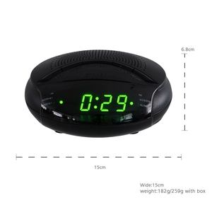 Venta directa <span class=keywords><strong>de</strong></span> fábrica Buena calidad Búsqueda automática AM/FM Radio portátil LED Snooze Despertador - Product Image 6