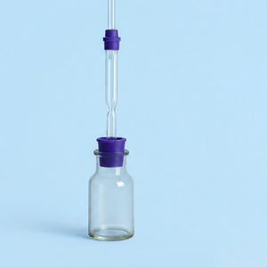 Frasco cilíndrico de laboratorio de vidrio borosilicato 3.3, frasco alto con tapón, 24/29 DIN 12257-5 m - Product Image 1