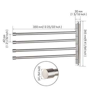 Support mural à serviettes en acier inoxydable 304, <span class=keywords><strong>porte</strong></span>-serviettes chauffante, pour <span class=keywords><strong>salle</strong></span> <span class=keywords><strong>de</strong></span> <span class=keywords><strong>bain</strong></span>, disponible en noir et en or blanc, <span class=keywords><strong>porte</strong></span>-serviettes, suspension - Product Image 5