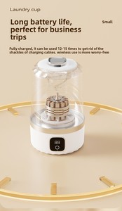 Mini Lavadora de Ropa Interior Recargable por USB para Niños y Mamás - Diseño Impermeable de Carga Superior Inalámbrico para Uso en Dormitorios, Ideal para Comercio Transfronterizo - Product Image 6