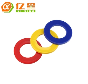 Rondelles en nylon de couleurs assorties, rondelles plates isolantes en plastique - Product Image 2