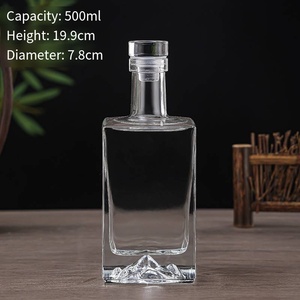 500ml Compra Vacío Personalizado Lujo Licor Whisky Ron Gin Vodka Alcohol Cognac Agave <span class=keywords><strong>Mescal</strong></span> Tequila Botella de vidrio - Product Image 3
