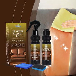 Kit d'<span class=keywords><strong>entretien</strong></span> du <span class=keywords><strong>cuir</strong></span> de qualité supérieure, ensemble de nettoyant et d'après-shampoing pour meubles, intérieurs de voiture, vêtements, chaussures, bottes, sacs, produits d'<span class=keywords><strong>entretien</strong></span> - Product Image 2