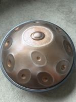 Handpan Raysen 11+2 D Kurd Retro Silver Ash Steel dengan Softbag 432Hz dan 440Hz