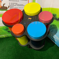 DEATS Stainless Steel & Aluminum/Alloy Outdoor Percussion Instrument Drum Set Playground Equipment Children's Intellectual Toys