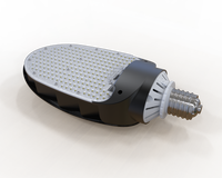 Lampu Jalan LED Retrofit 360 3W Bersertifikasi RoHS IP65, Dapat Disesuaikan, Pengganti Lampu Jalan Aluminium AC LED 115W, Garansi 5 Tahun, E26/E27