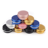 Fabricant de conteneurs Boîte de conserve en métal personnalisée Pot à bougie rond en métal aluminium pour crème cosmétique avec bouchon à vis