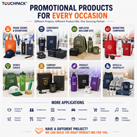 Produits promotionnels d'entreprise personnalisés, articles cadeaux publicitaires, ensemble avec sacs + parapluie + stylos + casquettes + ventilateurs + bouteille + clé USB