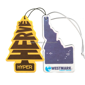 Custom Eco-friendly Paper Car Air Freshener with Camo Forest Design-Promotional Use Hanging Accessories
