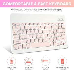 Funda Delgada con Teclado Desmontable, Funda con Teclado Inalámbrico Bluetooth y Ratón para iPad de 10.ª Generación 10.9" 2022 - Product Image 6
