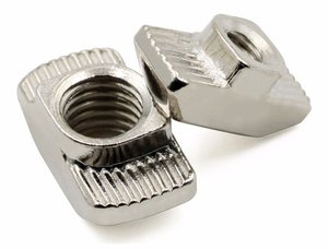 Écrou en T autobloquant en acier au carbone M8 pour profilés en aluminium 4545 métrique galvanisé poli nickelé pour l'exploitation minière et les soins de santé - Product Image 3