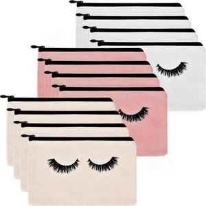 <b>Cheap</b> Grice Reusable Cotton Canvas Portable Travel Cosmetic Pencil Pouch <b>Makeup</b> <b>Bag</b> With Custom Logo - Product Image 4