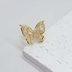 Luxury 18K Gold Plated Finger Ring Zircon Gem Vintage <b>Engagement</b> Rings for Women Jewelry Accessories - Product Image 6