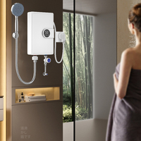 5500W InstantTankless Portable Chauffe-Eau Électrique Rapide Chauffage Thermostat LED pour Ménage Garage Voiture Avec Douche