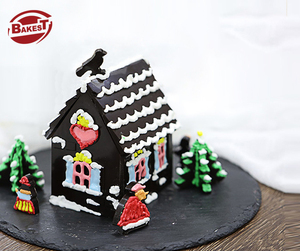 Hot Selling House Shape Baking Craft Silicone Christmas Cake Mold <strong>Gingerbread</strong> House <strong>Kit</strong> - Product Image 2