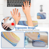Repose-poignet pour clavier en mousse à mémoire de forme, style dessin animé, antidérapant, pour jeux, taille personnalisable, anti-rayures, facile à nettoyer, pour le bureau et la maison