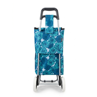 Chariot de courses multifonctionnel pliable avec roues en PU, tissu Oxford 600D, capacité de 50 kg pour les voyages en plein air
