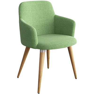 Arte en tela verde claro.