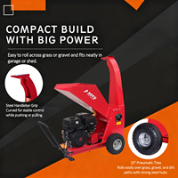 Broyeur de bois forestier portable à démarrage électrique, essence OHV 4 temps, 420 cm³, 15 CV, durable, avec roulement