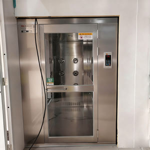 304ฝักบัวประตูบานเลื่อนอัตโนมัติ, SS HEPA กรองรองเท้าทำความสะอาดอุปกรณ์สำหรับโครงการห้องทำความสะอาดอิเล็กทรอนิกส์ - Product Image 1