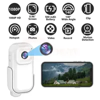 Mini Cámara Wifi 1080p HD Hotspot 140 °   Videocámaras IP inalámbricas con grabación de vídeo deportivo de gran angular, grabadora de vídeo portátil