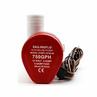 Pompe de drainage d'eau marine automatique SAILINGFLO 750 GPH 12 volts avec sortie de tuyau de 19 mm