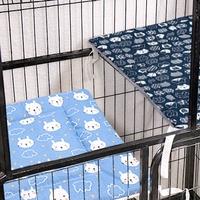 Coussin pour animaux de compagnie chat et chien, imprimé animal de dessin animé, forme rectangulaire, adapté à toutes les saisons, pour cages à chats et tapis de couchage