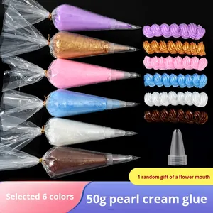 Produttore all'ingrosso 50g crema perlescente colla fatti a mano fai da te accessori per espressioni Creative <span class=keywords><strong>passatempo</strong></span> giocattoli - Product Image 4