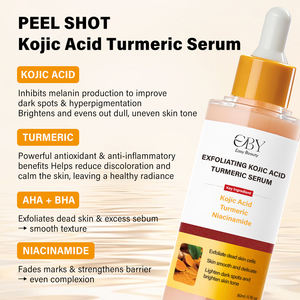 Sérum Esfoliante Coreano com Ácido Kójico e Peeling de Cúrcuma para Cuidado de Manchas Escuras, Esfoliante Facial Suave para Remover Pele Morta - Product Image 4