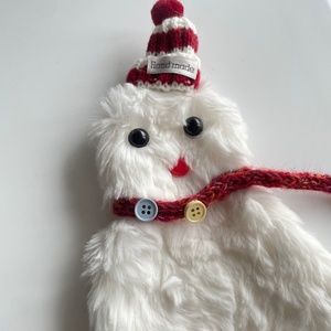 Nouveauté : Patchs mignons en forme de bonhomme de neige 3D blanc pour vêtements et pulls - Product Image 2