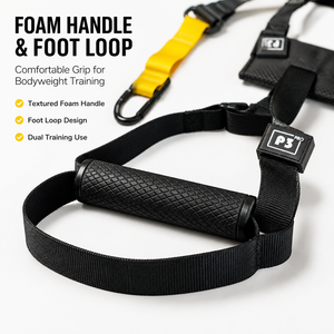 Système de suspension FLOWA Premium 1,23 kg, entraîneur robuste avec sangles renforcées avancées pour l'entraînement de force à domicile de niveau élite - Product Image 4