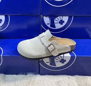 Sandalias Birkenstocks Oem de corcho para hombres y mujeres, plantilla acolchada de cuero genuino de vaca, forro antideslizante, <span class=keywords><strong>plataforma</strong></span> de Velcro - Product Image 2