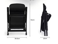 Chaise longue mobile réglable pour salon Chaise d'ordinateur confortable pour usage domestique