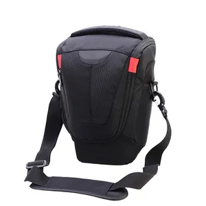 Large capacity Triangle camera bag case vintage nylon Dslr Slr mirrorless photography camera shoudelor sling bag for brand camer