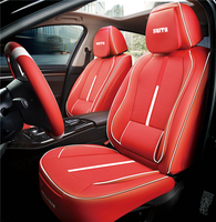 Housses de siège de voiture SUV personnalisées YLC, ensemble complet de 5 pièces, housses de coussin en cuir de luxe pour usage universel