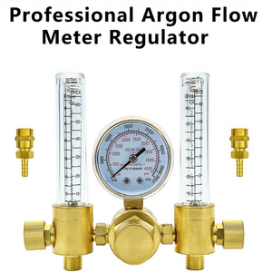 Regulador de Presión de Argón de Latón de Doble Salida con Flujómetro, Apto para TIG MIG, Tipo de Gas CO2, Aplicación Industrial para Reducción de Presión - Product Image 4