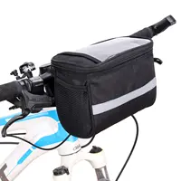 Bike Front Phone Bag Cooler Storage Pouch with TPU Touch Screen Insulation Bicycle Frame Bag Strap On Cycling Accessories