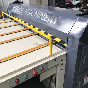 industrial semi automatic manual flat bed paper box roll creasing and die cutting roller press die-cutting machine