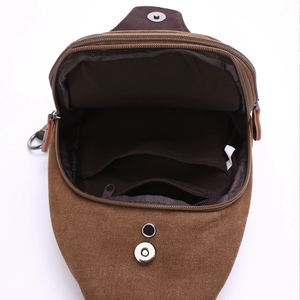 Sac à bandoulière pour homme, nouvelle mode, fabricant professionnel, sac de poitrine en toile lavée de haute qualité - Product Image 6